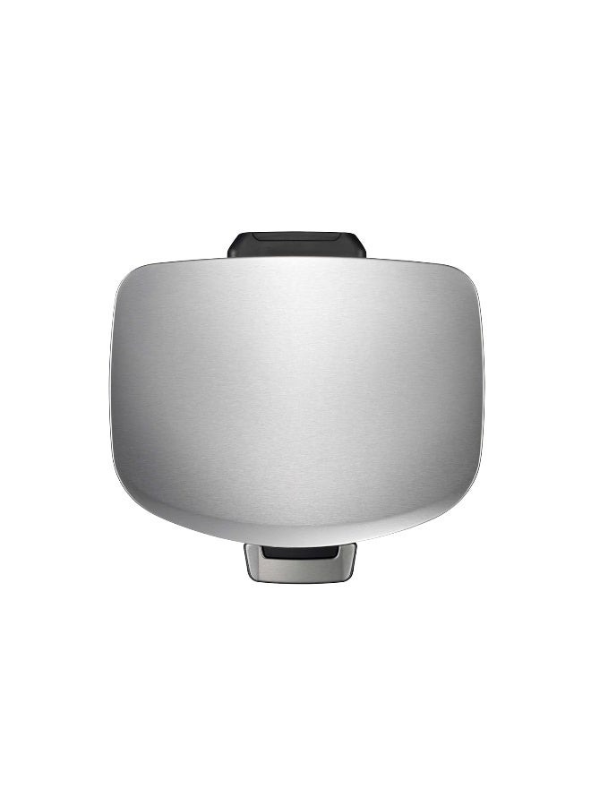 Eko Della Step Bin With Soft Close Lid Stainless Steel Finish Pedal Bin Rectangular Hands-Free Kitchen Garbage Trash Can With Removable Inner Bucket Waste Bin For Office And Home