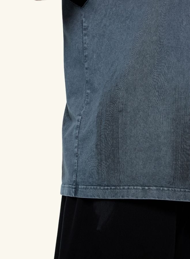 Unisex Summer Casual Sleeveless Relaxed Fit Crew Neck T-shirt