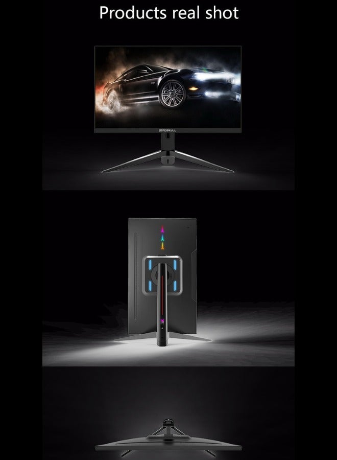 27 Inch Gaming Monitor, Pane IPS, 165Hz Refresh Rate, 1ms Response Time, AMD FreeSync (NVIDIA G-Sync Compatible) Flat screen with lifting base.