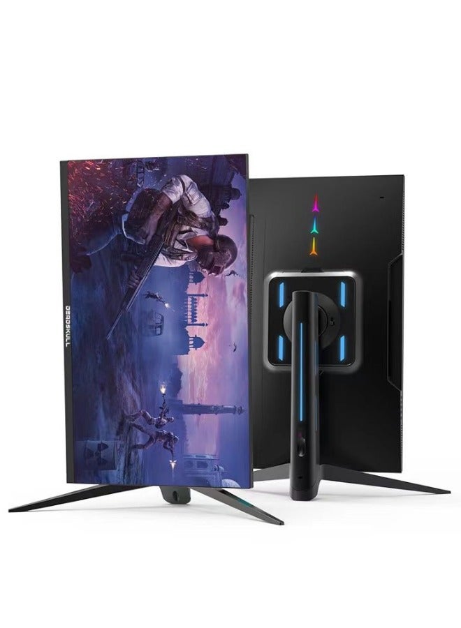 27 Inch Gaming Monitor, Pane IPS, 165Hz Refresh Rate, 1ms Response Time, AMD FreeSync (NVIDIA G-Sync Compatible) Flat screen with lifting base.
