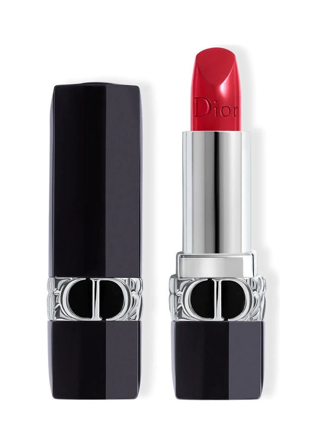 Refillable Lipstick Satin, Matte, Metallic & Velvet Finish Rouge Dior 743 Rouge Zinnia
