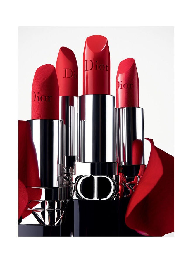 Refillable Lipstick Satin, Matte, Metallic & Velvet Finish Rouge Dior 743 Rouge Zinnia