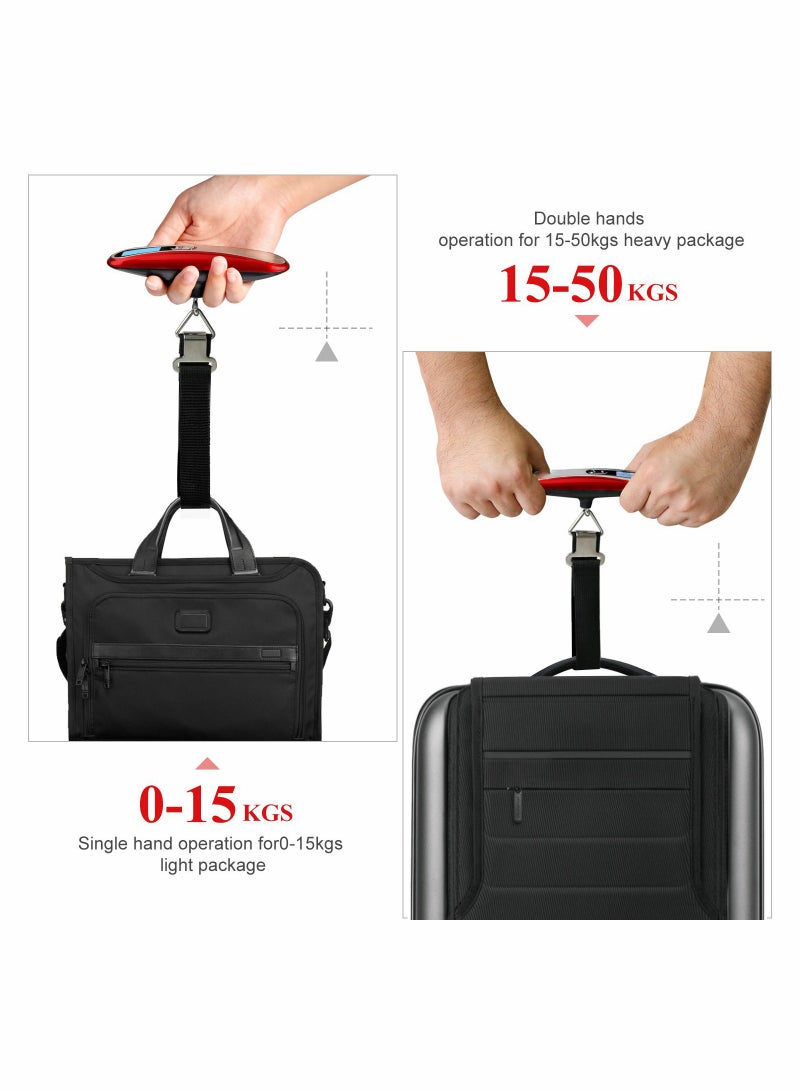 Portable Digital Luggage Scale - Handheld Travel Weighing Scale with Backlight for Suitcases and Bags, High Capacity for Accurate Measurements