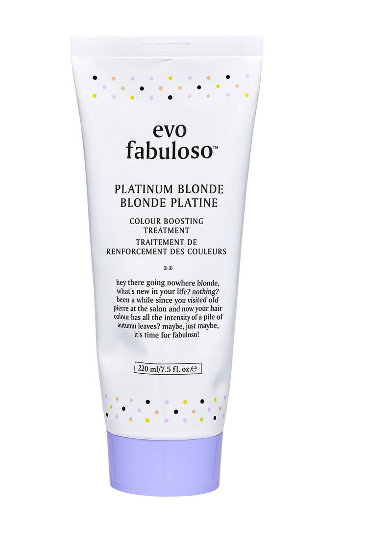 Evo Fabuloso platinum blonde colour boosting treatment 220ml