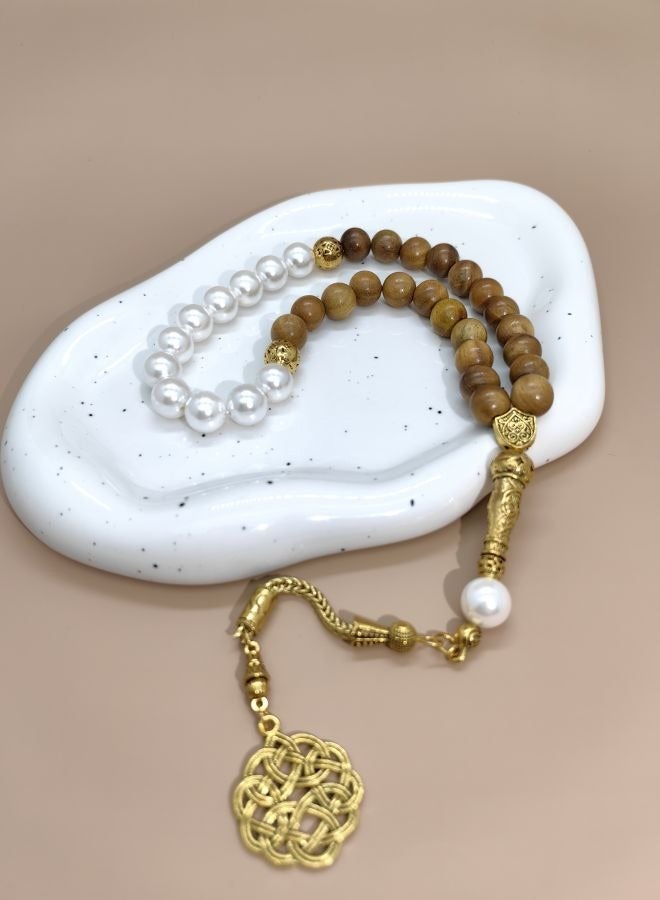 Original Design/33 Pearls With Rosewood Prayer Beads /Tasbih/10mm