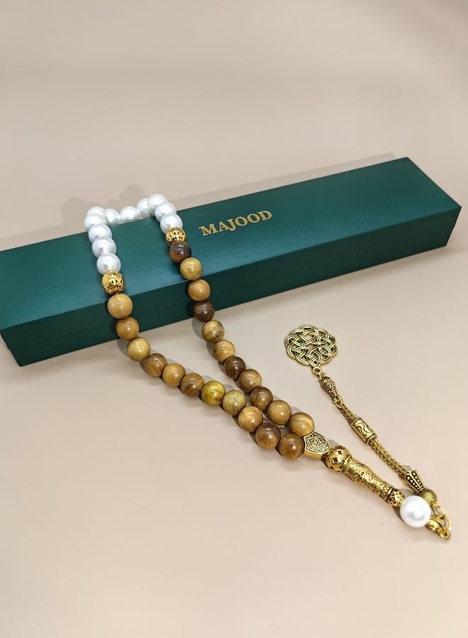 Original Design/33 Pearls With Rosewood Prayer Beads /Tasbih/10mm