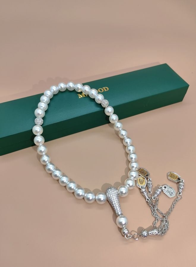 Original Design/33 Crystal Pearls Prayer Beads /Tasbih/10mm