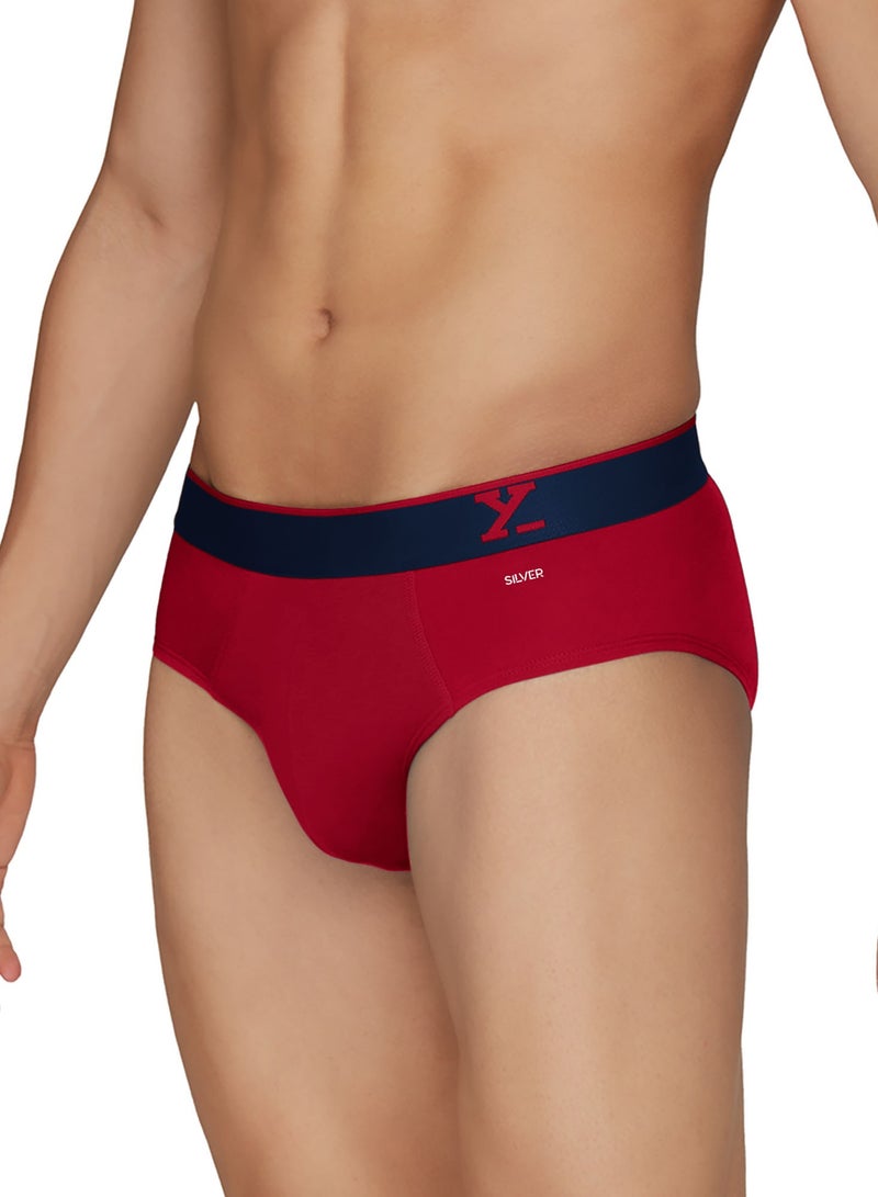 Pack of 3 Traq Anti-bacterial Odour-free cotton Solid Men Brief