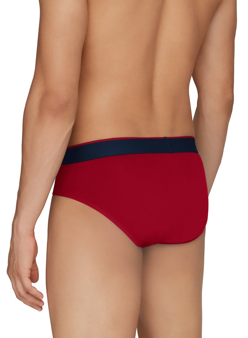Pack of 3 Traq Anti-bacterial Odour-free cotton Solid Men Brief