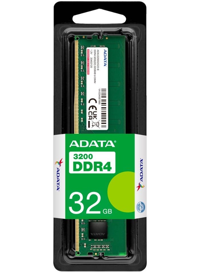 ADATA Premier 32GB DDR4 3200 U-DIMM Memory RAM for Desktop PC