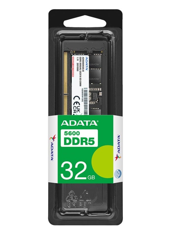 ADATA 32GB DDR5 5600 U-DIMM Memory Module RAM | AD5U560032G-S | For Desktop PC