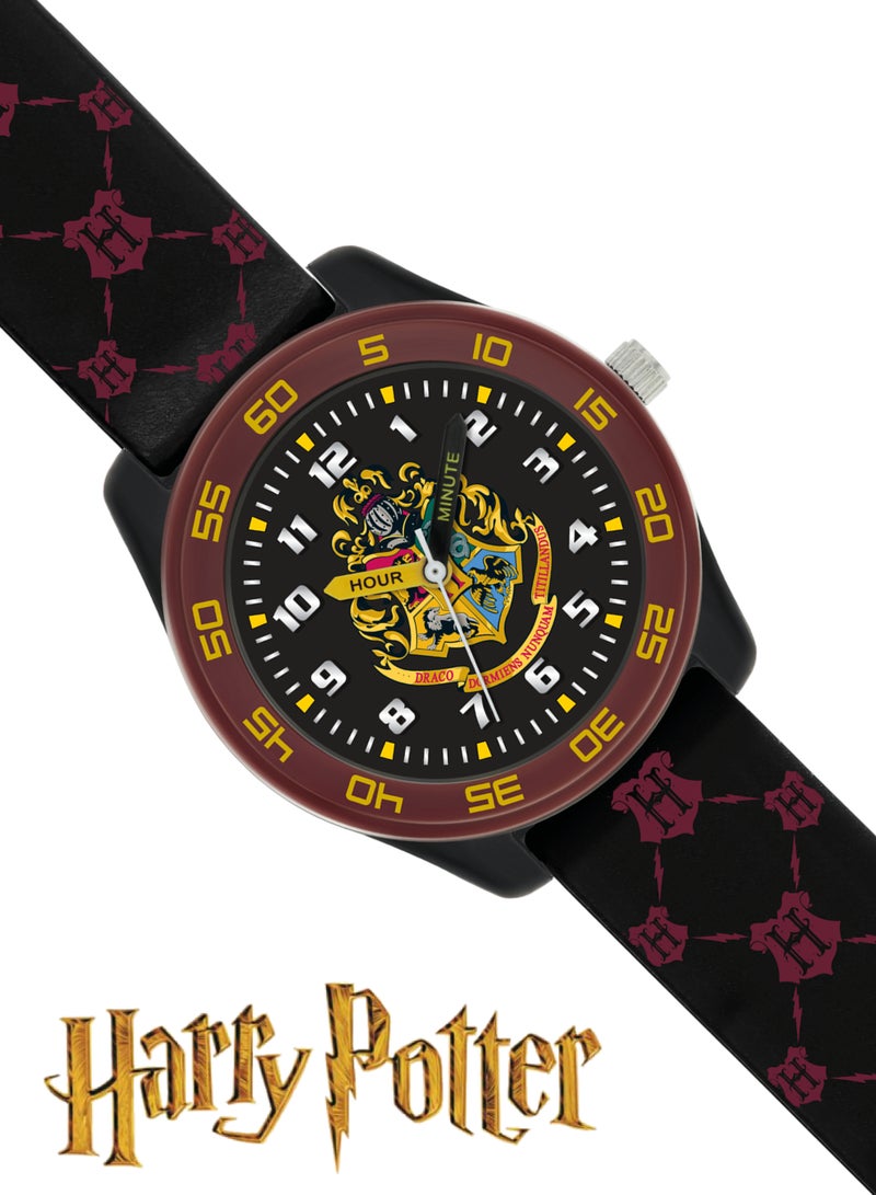 Warner Brothers Harry Potter Black & burgundy Boys Watch - HP9050ARG