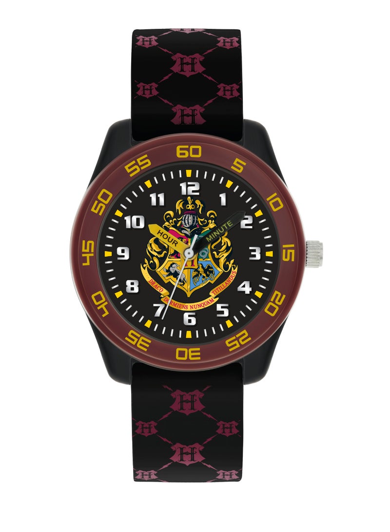 Warner Brothers Harry Potter Black & burgundy Boys Watch - HP9050ARG