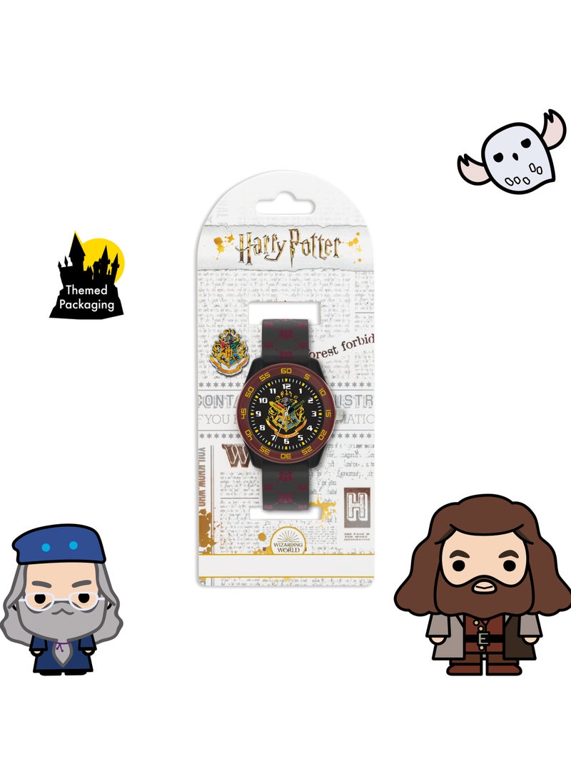 Warner Brothers Harry Potter Black & burgundy Boys Watch - HP9050ARG