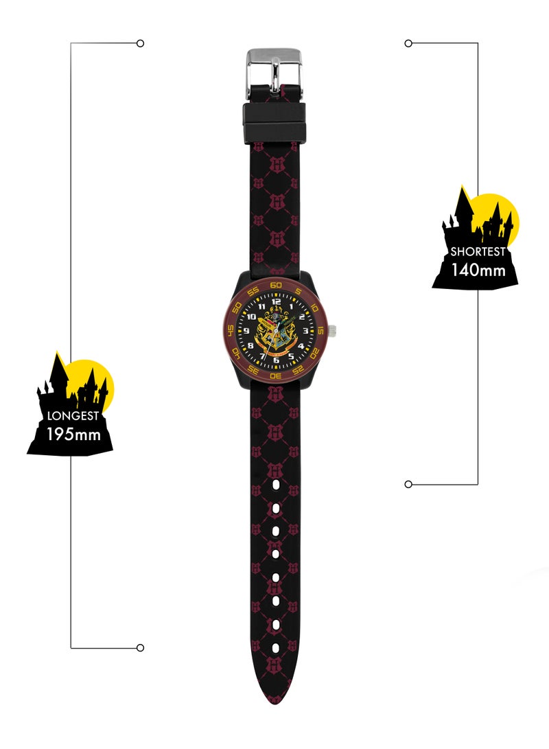 Warner Brothers Harry Potter Black & burgundy Boys Watch - HP9050ARG