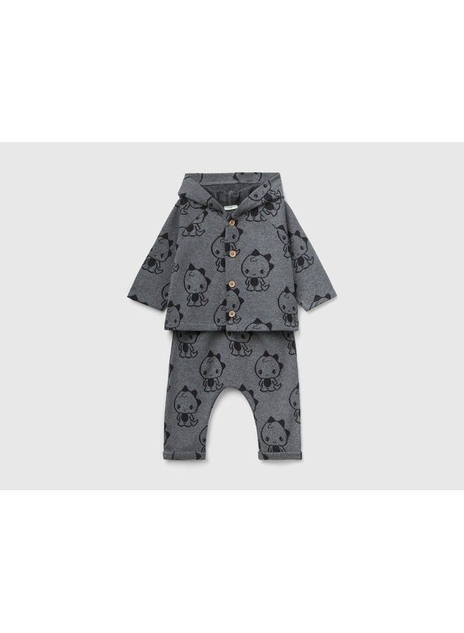 Outfit With Dinosaur Print
