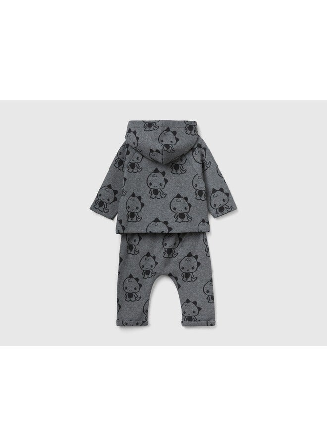 Outfit With Dinosaur Print
