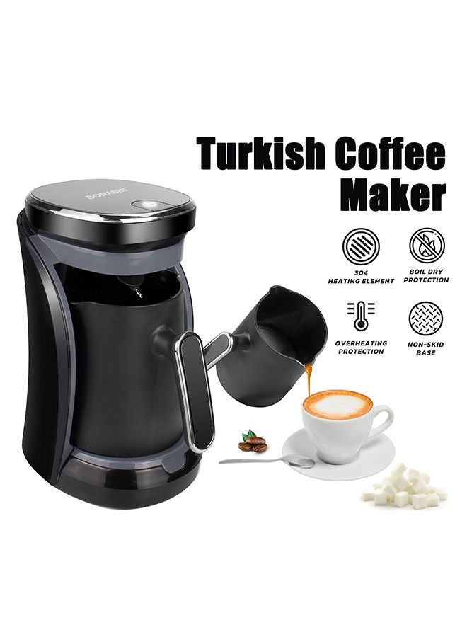 Turkish Coffee Maker Up To 4 Cups Turkish Coffee Machine For Slowly Brewed Delicious Turkish Coffee/Light & Sound Indicator/Overheat Protection 500 W STCM-4962 Multicolour