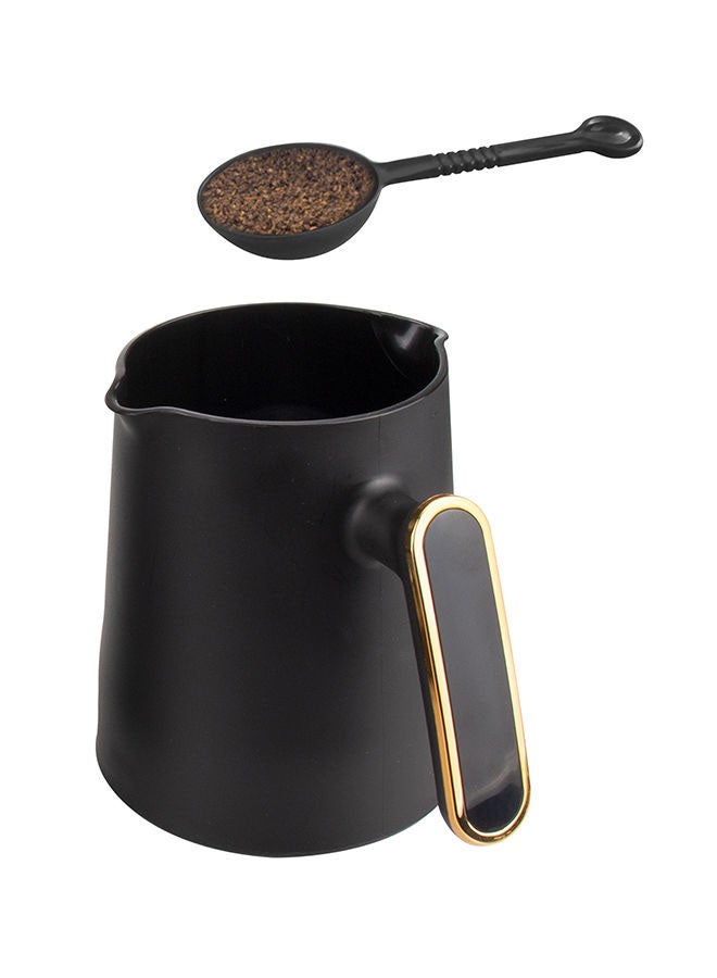 Turkish Coffee Maker Up To 4 Cups Turkish Coffee Machine For Slowly Brewed Delicious Turkish Coffee/Light & Sound Indicator/Overheat Protection 500 W STCM-4962 Gold/Black