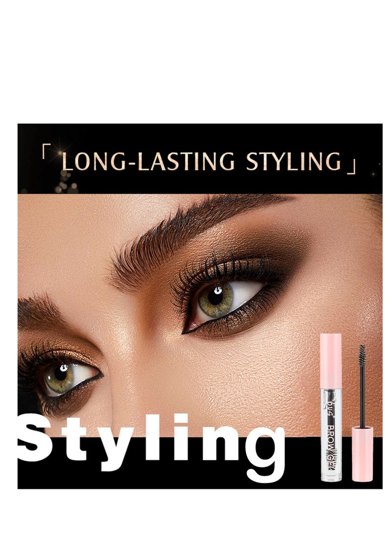 Eyebrow Gel Clear, Brow Gel, Eye Brow Gel Waterproof Eyebrow Glue Transparent Long Lasting Setting Eyebrow Gel, Natural Styling Repair All-Day Clear Mascara for Eyebrows Primer