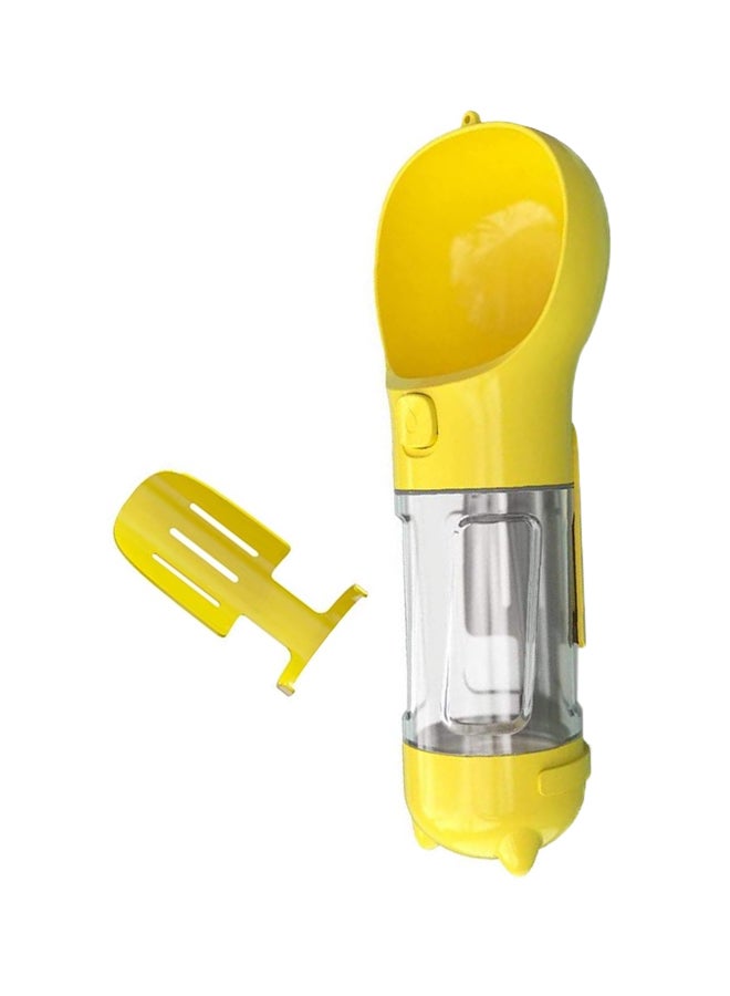 Portable Dog Travel Water Bottle Yellow 300ml