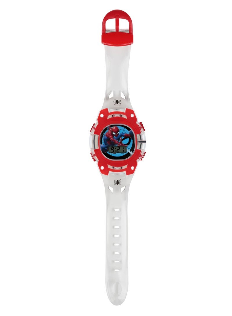 Marvel Spiderman Clear Plastic Strap Boys Watch - SPD4564