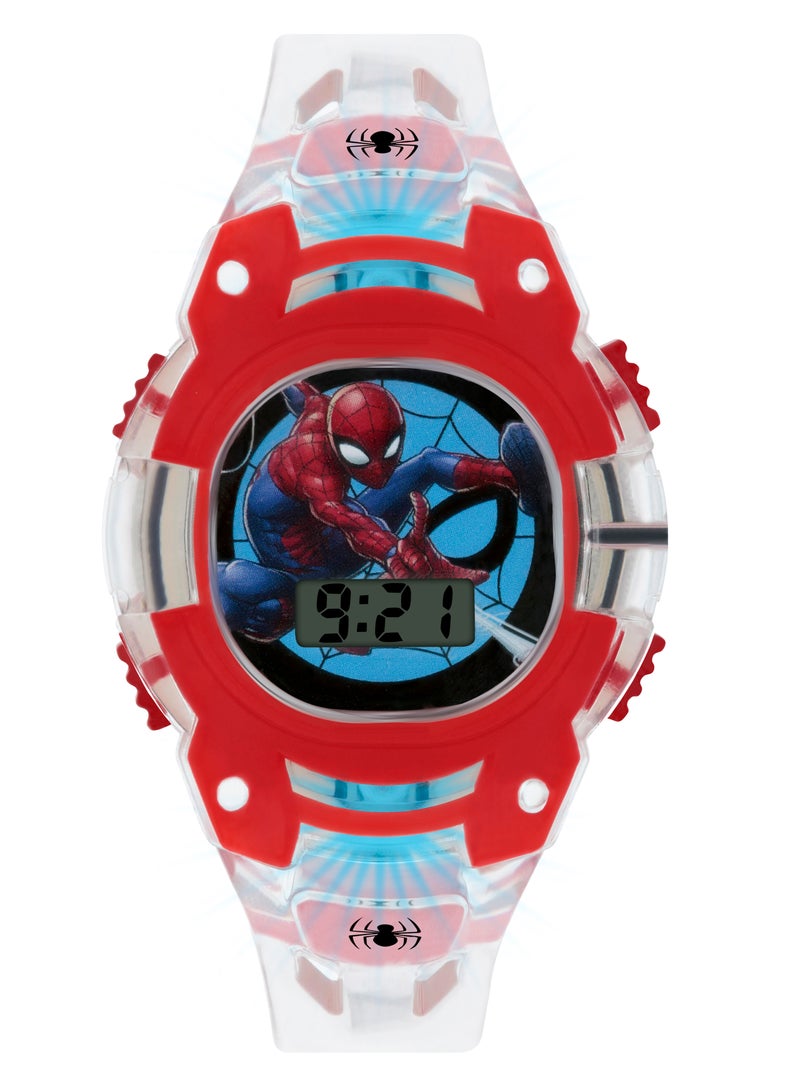 Marvel Spiderman Clear Plastic Strap Boys Watch - SPD4564