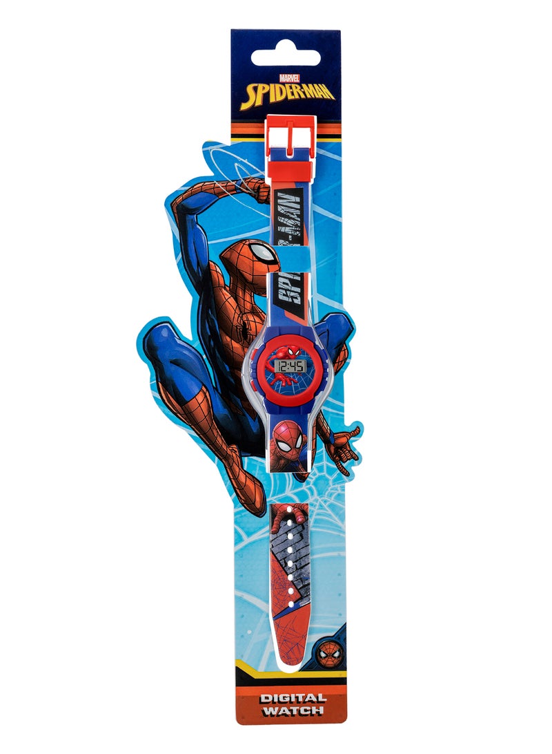 Marvel Spiderman Red and Blue Digital Boys Watch - SPD4972