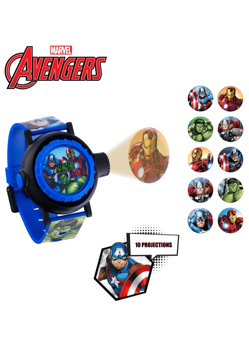 Disney Marvel Avengers Blue Silicon Strap Boys Watch - AVG3536ARG