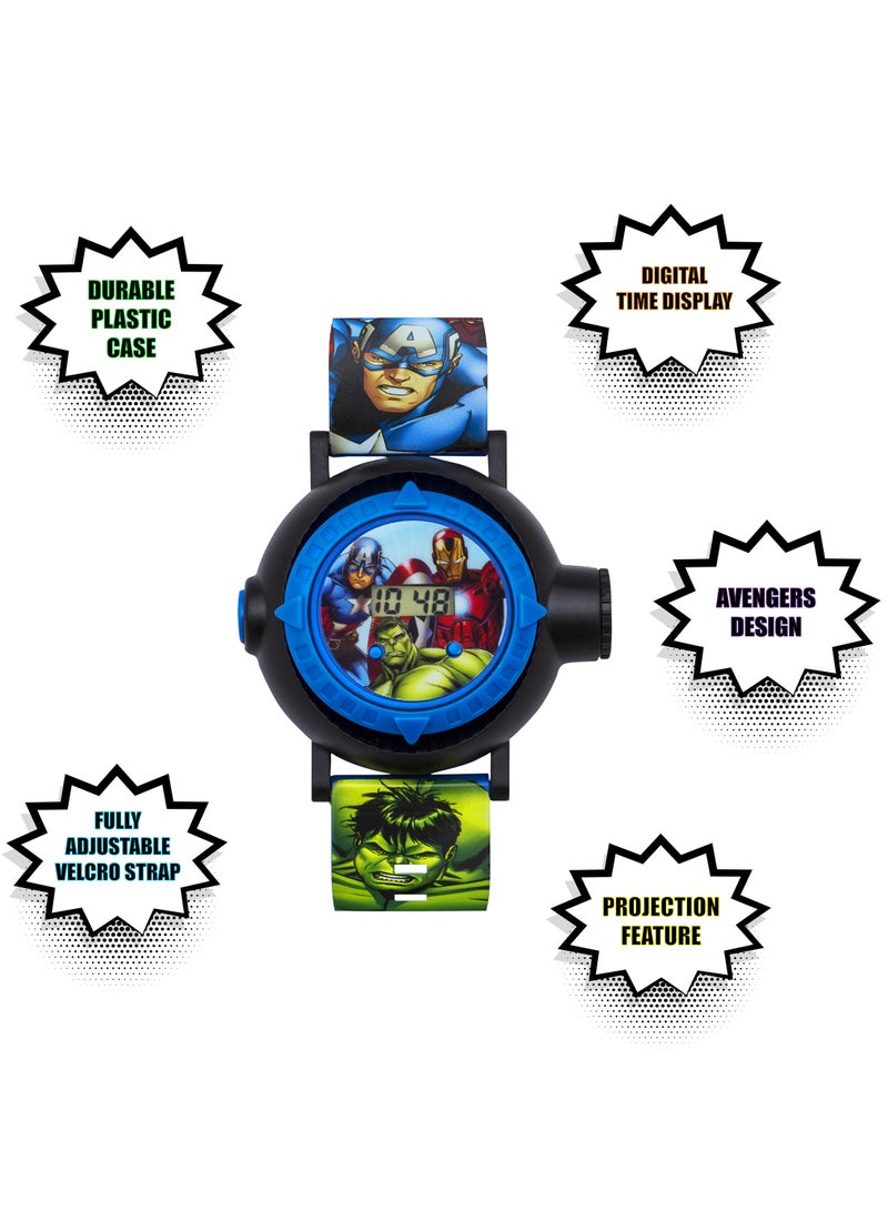 Disney Marvel Avengers Blue Silicon Strap Boys Watch - AVG3536ARG