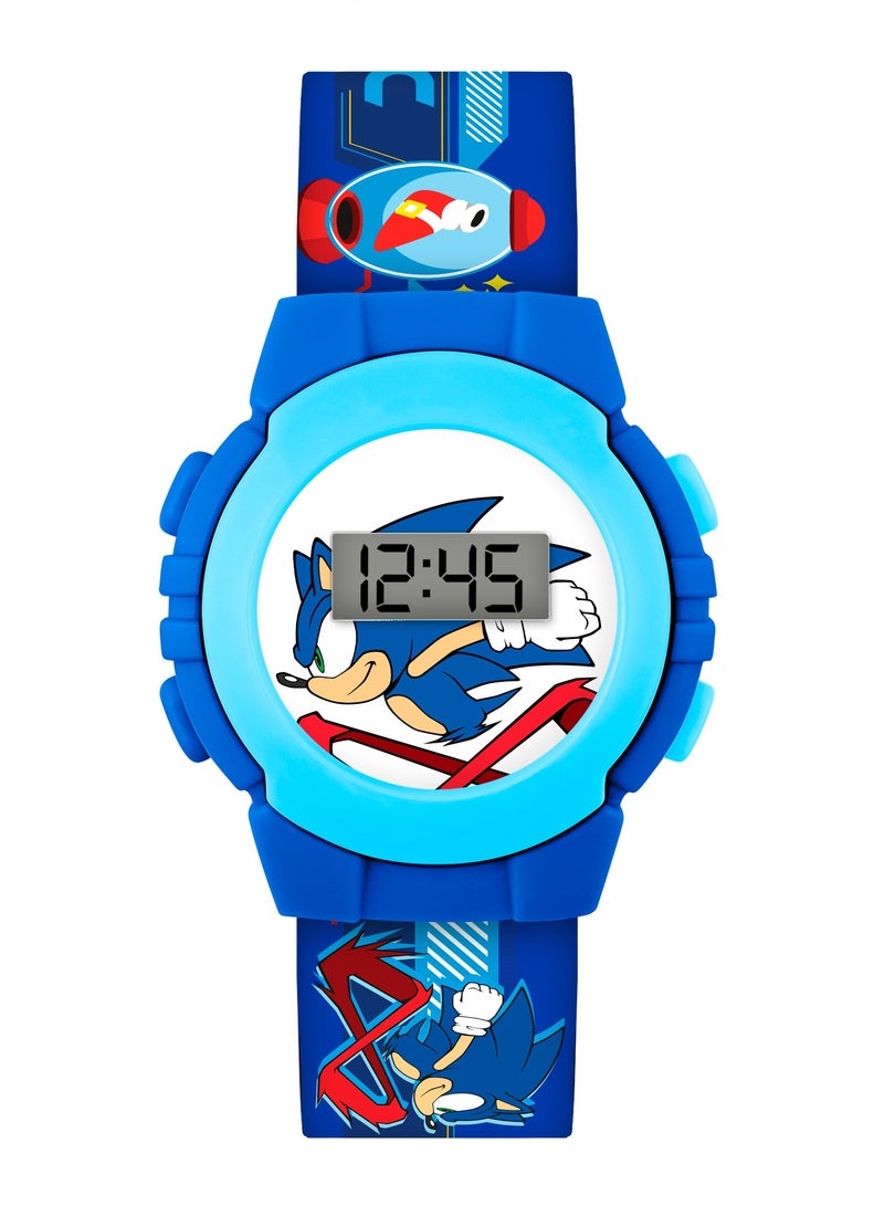 Sega Sonic The Hedgehog Blue Digital Boys Watch - SNC4316