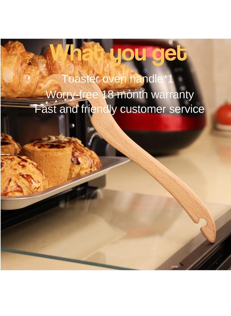 Wooden Oven Rack Puller Stick, Push Pull Tool with Longer Handle Out Hot Racks, Prevent Scalding Toaster Accessories Ideal for Kitchen Oven, oven, Air fryer