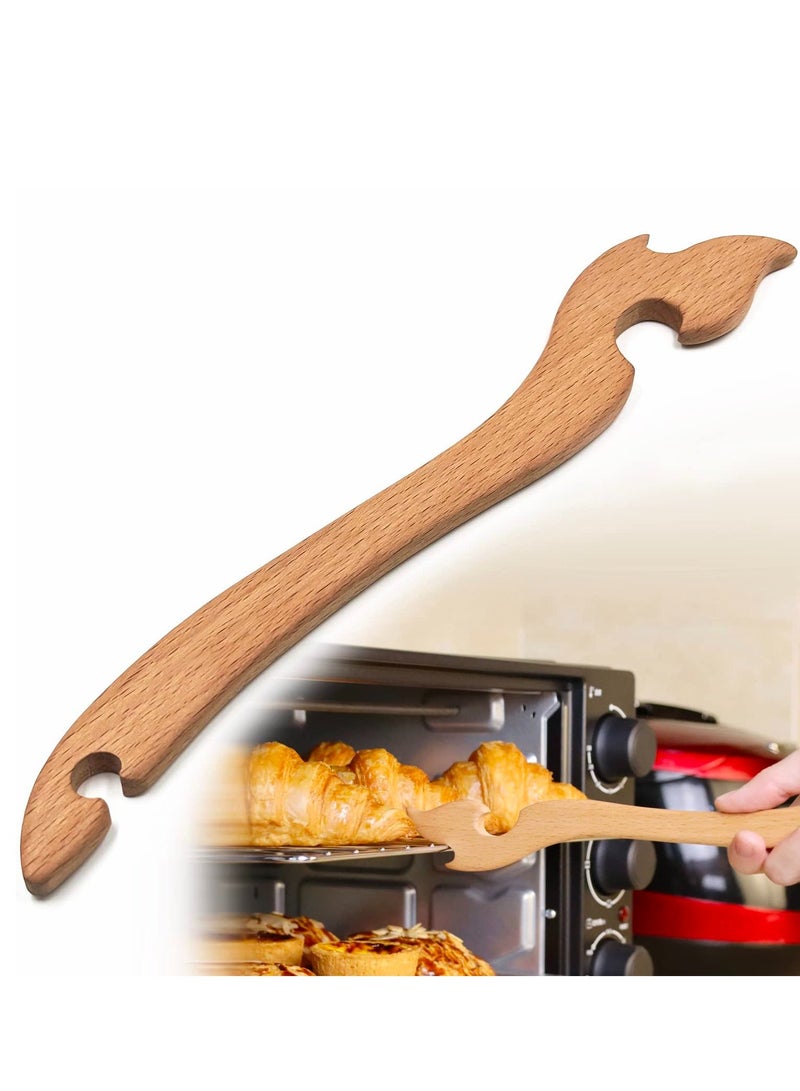 Wooden Oven Rack Puller Stick, Push Pull Tool with Longer Handle Out Hot Racks, Prevent Scalding Toaster Accessories Ideal for Kitchen Oven, oven, Air fryer