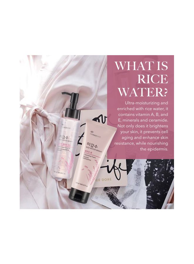 Rice Water Bright Cleansing Foam With Light Cleansing Oil 300ml