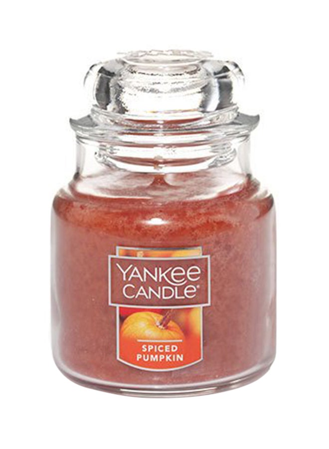 Yankee Candle Spiced Pumpkin Small Jar Candle, Food And Spice Scent