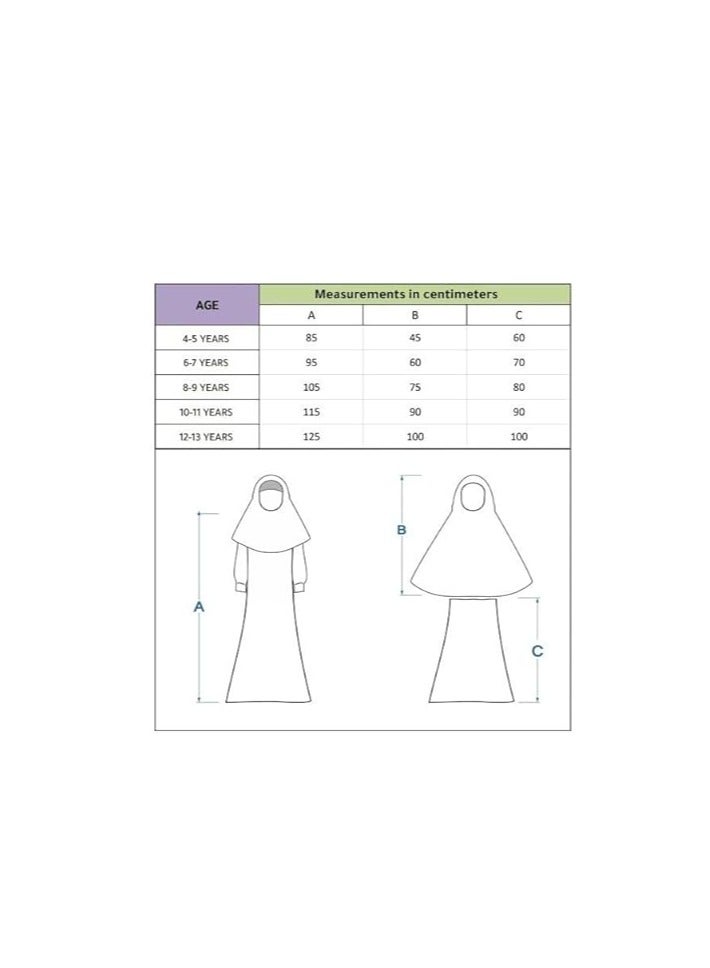 Ruffle Prayer Set For Girls Maroon Color