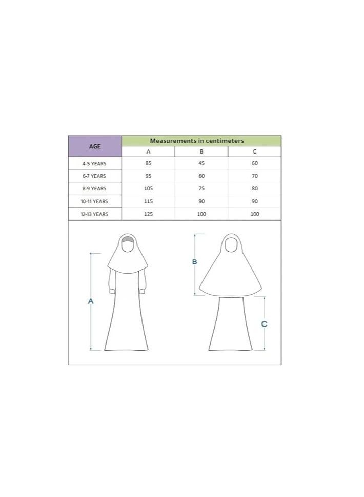 Prayer Set For Girls Fuchsia Color