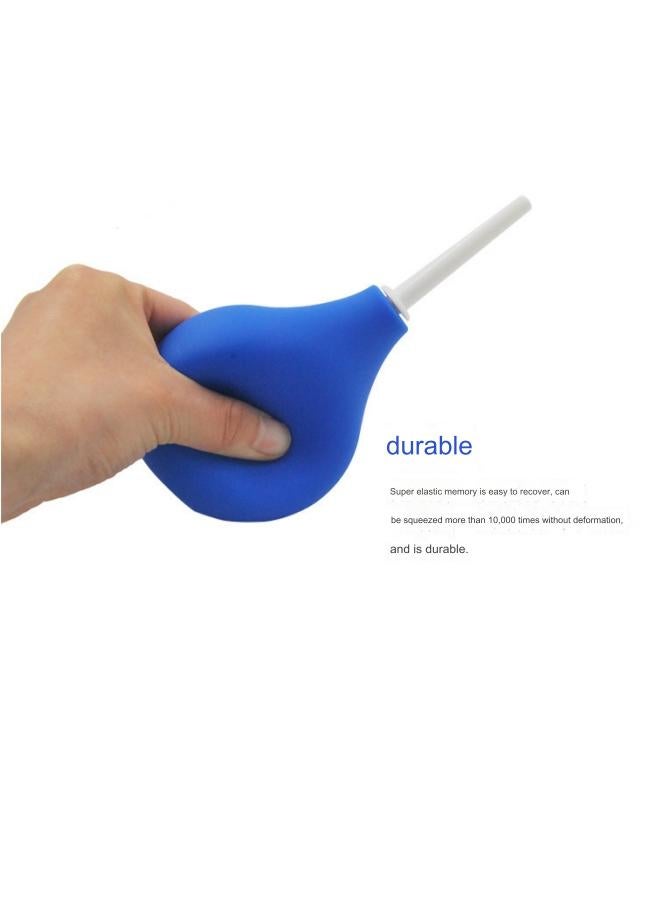 Enema Ball Syringe Medical Rubber Enema Female Enema Irrigator Female Hygiene Enema Enema Cleaner Enema Aleaner Blue (160ml)