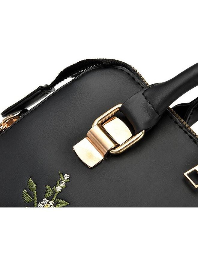 Womens Elegant Embroidery Purses and Handbags Shoulder Bag Ladies Designer Satchel Messenger Tote Bag Crossbody Bag for Ladies