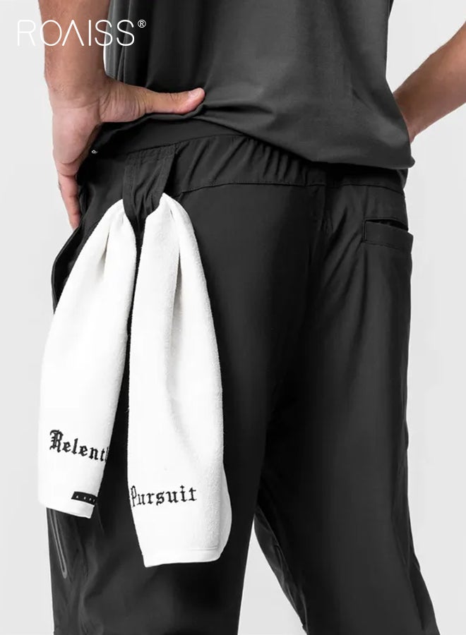 Men's Casual Pants Trend Brand Gym Sports Jogging Pants Multi-pocket Cargo Pants Quick Dry Fitness Trousers Workout Trackpants