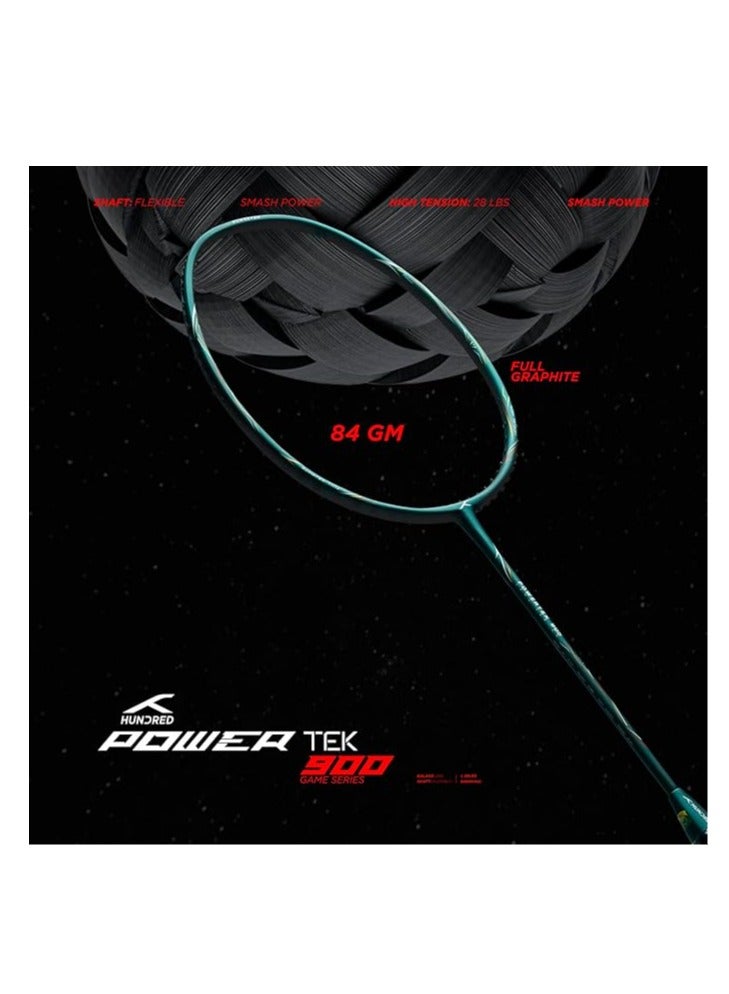 POWERTEK 906 badminton Racquet with Cover (Size: Standard, Grip Size: 3 1/4 inches ) | Powertek 900 Series | Weight: 84 gram