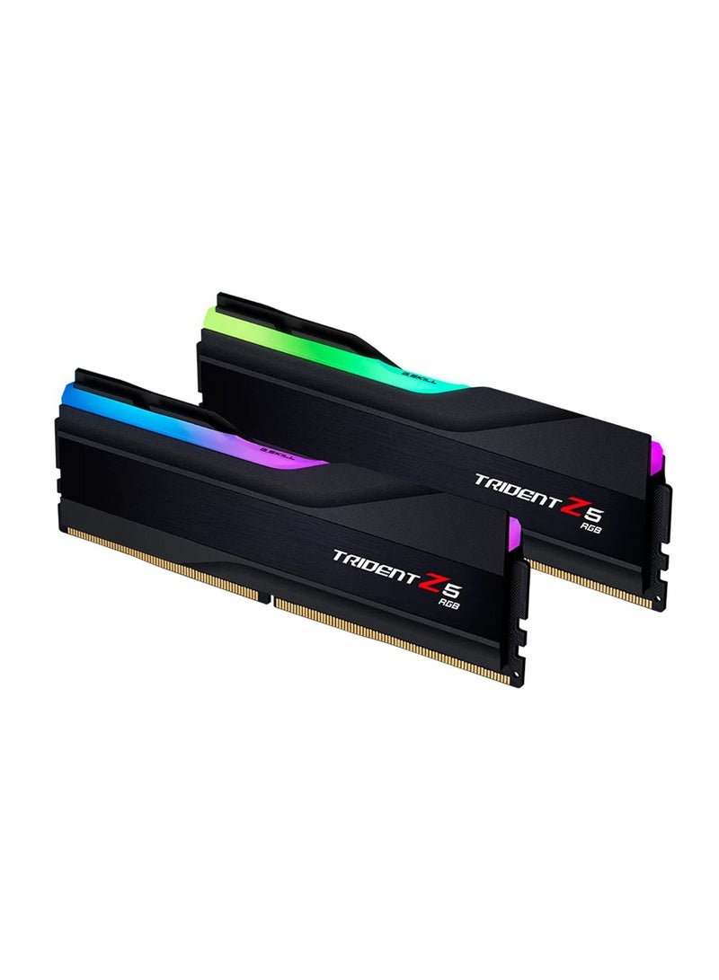 G.Skill Trident Z5 RGB Series 32GB (2 x 16GB) DDR5 Dual Channel Desktop Memory Kit, 6800 MHz Memory Speed, CL34 CAS Latency, 1.40 V, Intel XMP 3.0, 288-Pin, Black | F5-6800J3445G16GX2-TZ5RK