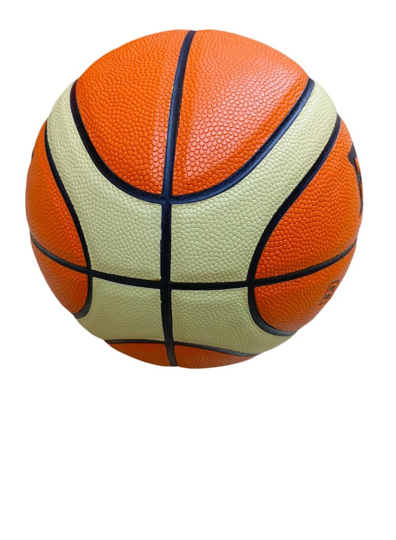 Authentic Leather Basketball. Made for Indoor & Outdoor Game Ball