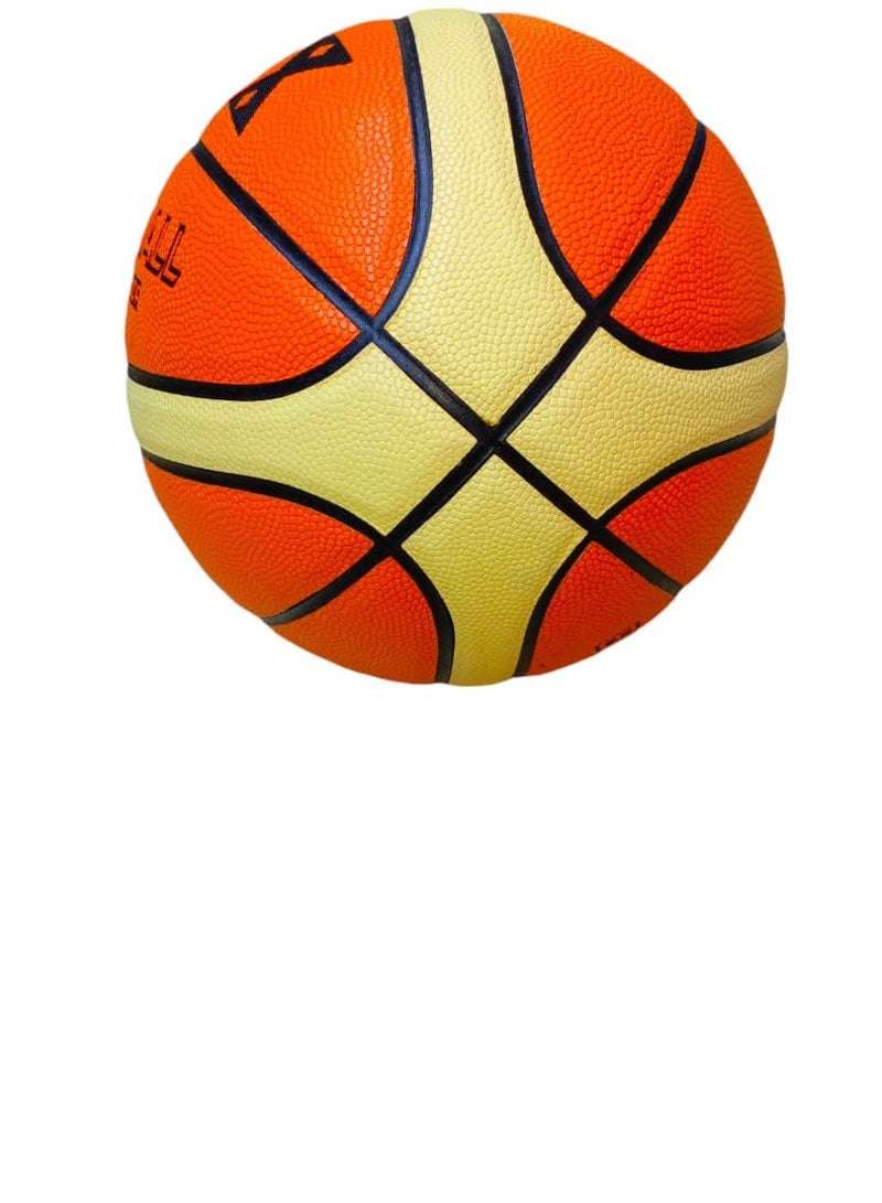 Authentic Leather Basketball. Made for Indoor & Outdoor Game Ball