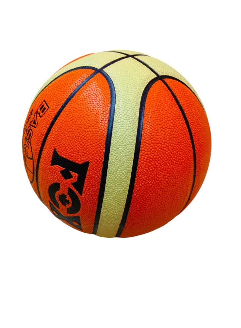 Authentic Leather Basketball. Made for Indoor & Outdoor Game Ball