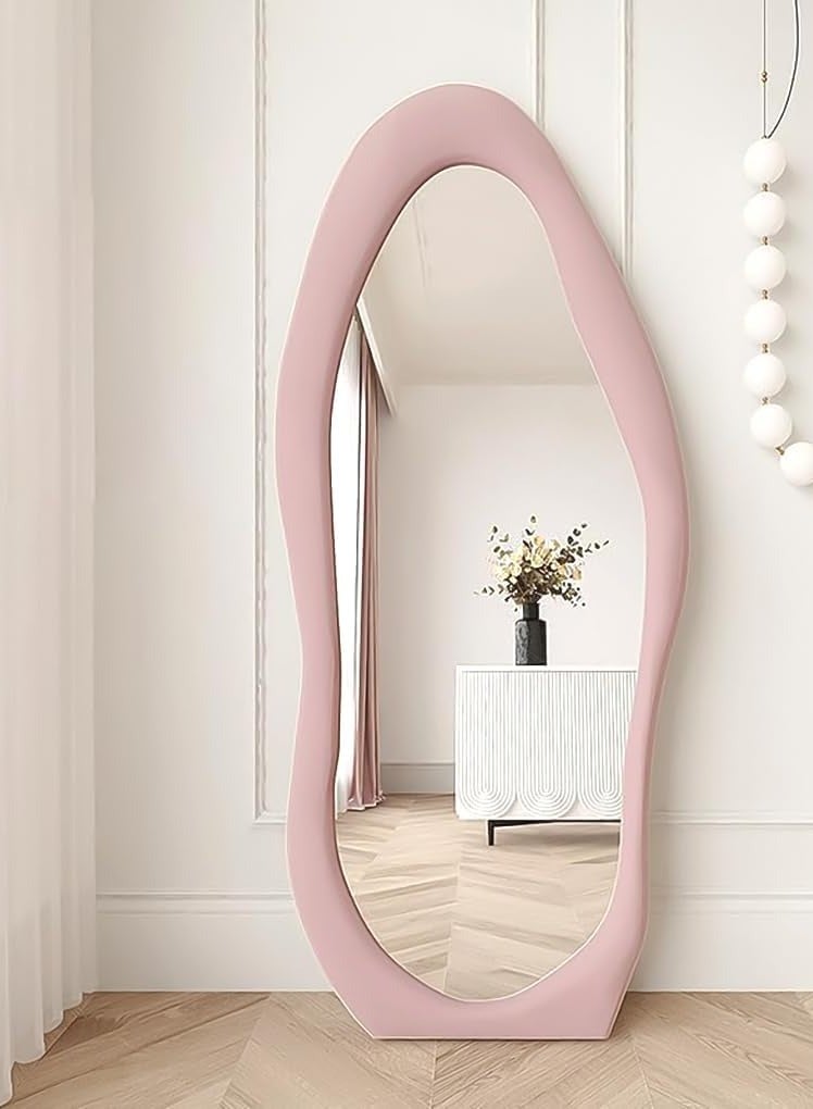 Mango Shaped Full Length Dressing Mirror Pink 60x160 CM