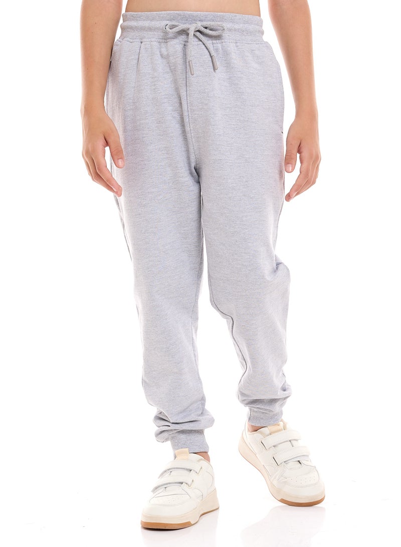 Boys' 2-Piece 100% Cotton T-Shirt & Jogger Set (6-12 Years) - Grey-Dark Grey