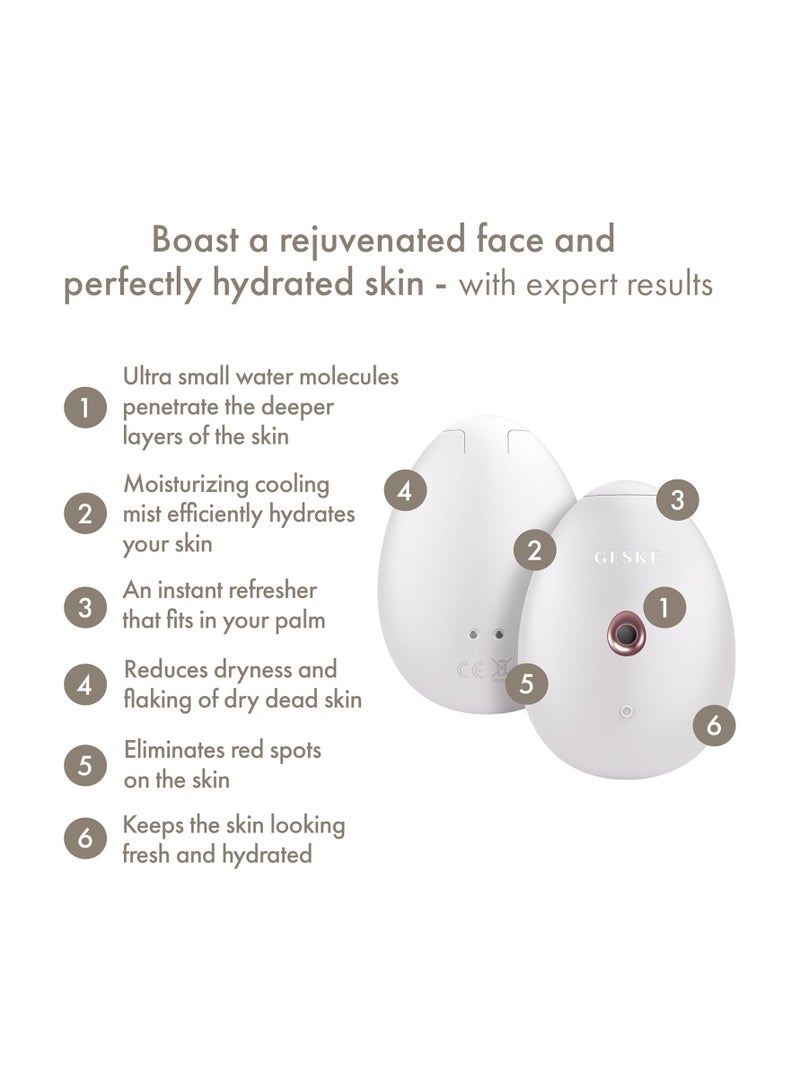 SmartAppGuided Facial Hydration Refresher | 4 in 1 | Water Atomiser | Face Steamer | Water Spray | Face Mister | Facial Cleansing Device | Spray Mist | Cosmetics | Natural Glow - Starlight