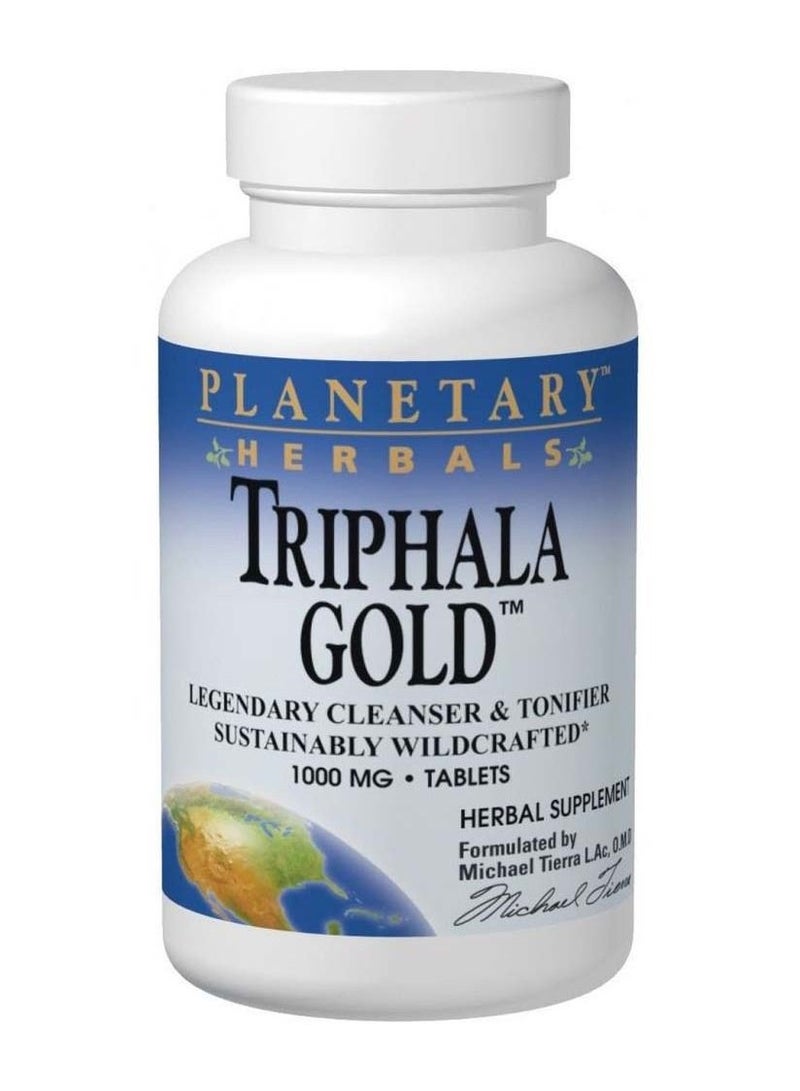 Planetary Herbals Triphala Gold, 1000 mg, 60 Tablets