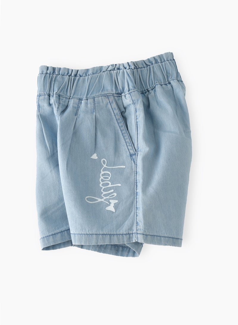 Sunshine Sprints: Girls' Soft Shorts Playful Comfort & Summer Adventures